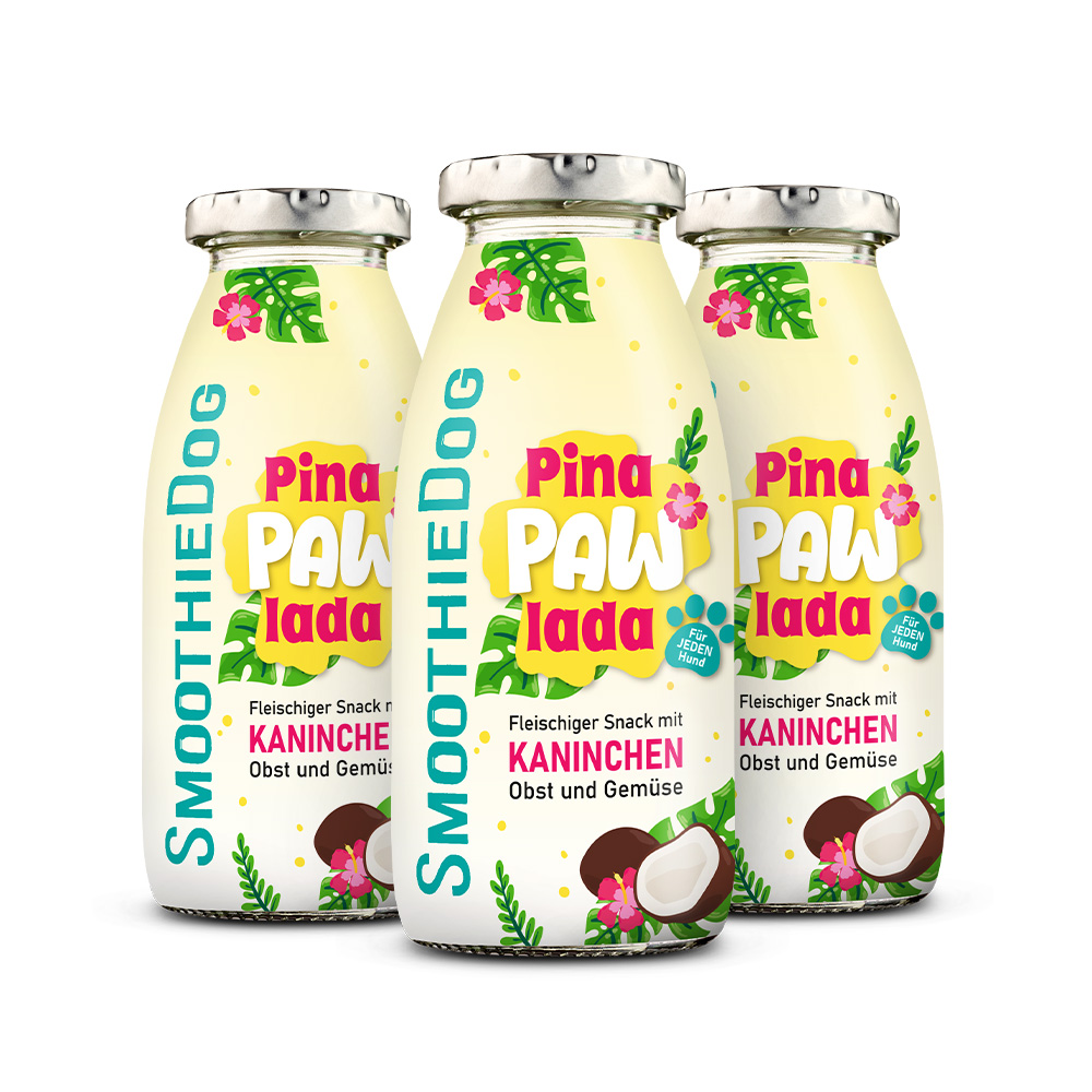SmoothieDog Summer-Edition PinaPawLada 250ml (Limited Edition 2025)